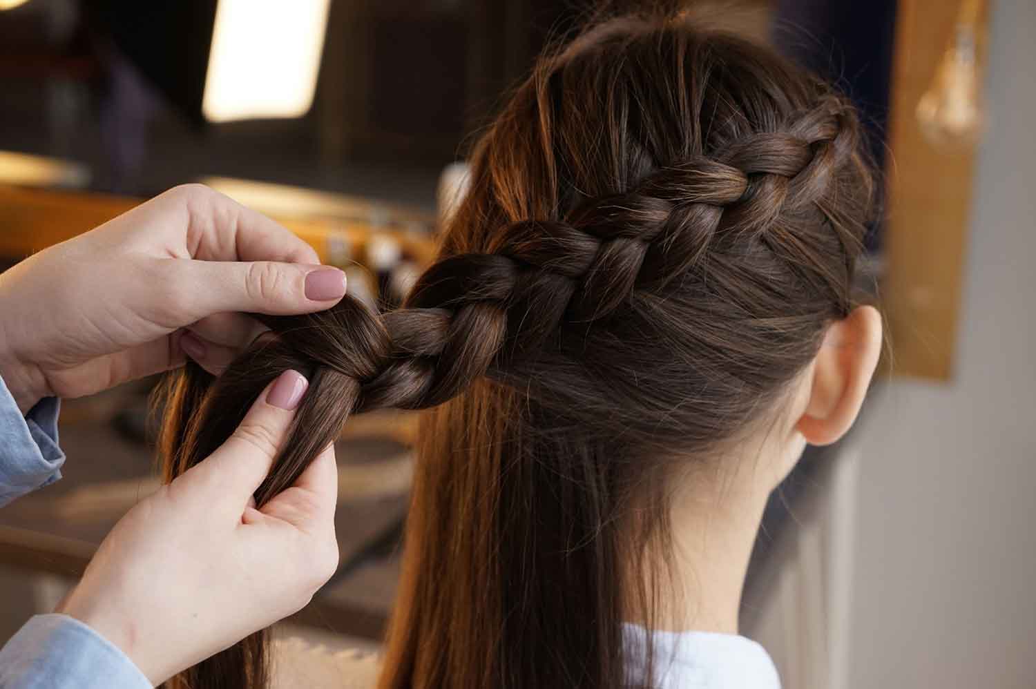 Aveda Salon Plaiting